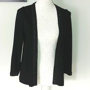 Laura Petites - Black open cardigan, like new size small